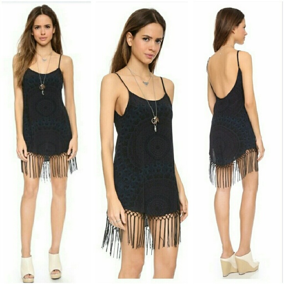 Cleobella Dresses & Skirts - Cleobella Camille Fringe Dress in Radial Over Dye